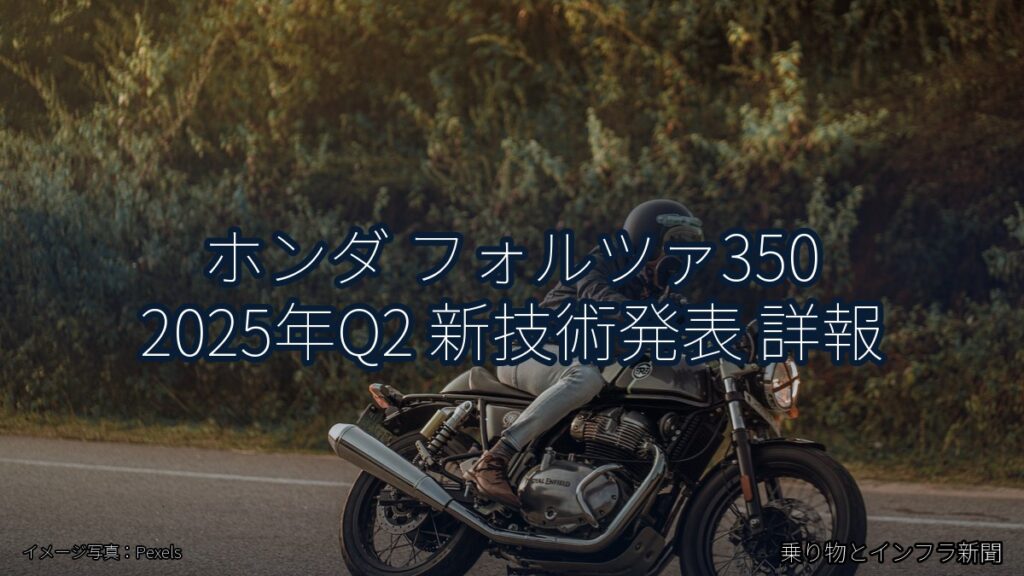 ホンダ フォルツァ350 2025年Q2 新技術発表 詳報（乗り物とインフラ新聞）