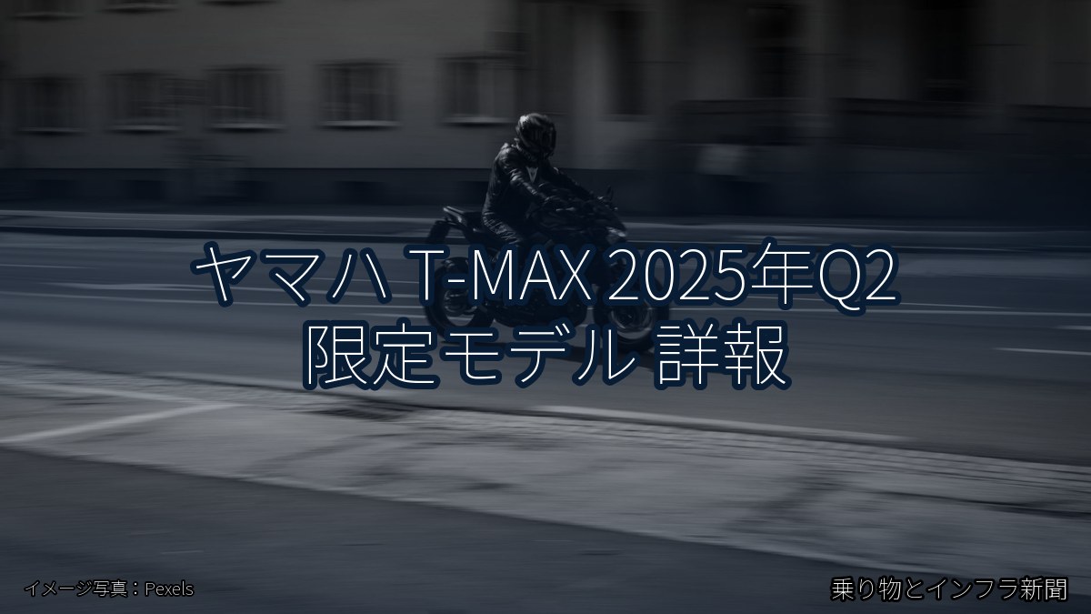 ヤマハ T-MAX 2025年Q2 限定モデル 詳報（乗り物とインフラ新聞）