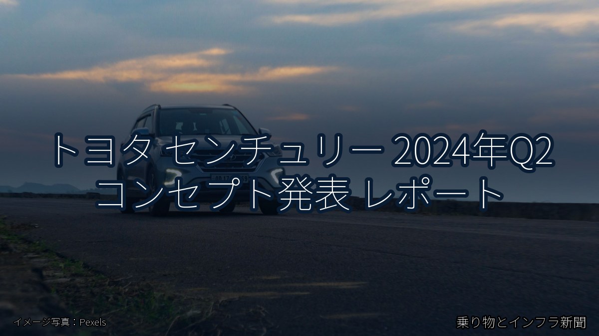 トヨタ センチュリー 2024年Q2 コンセプト発表 レポート（乗り物とインフラ新聞）