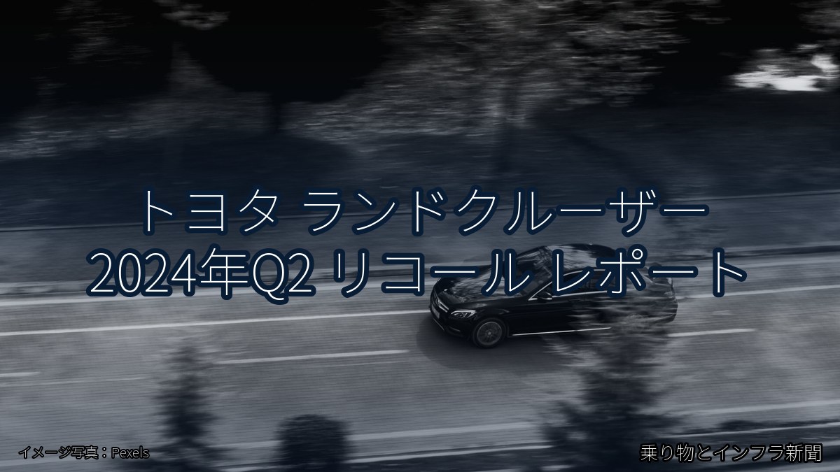トヨタ ランドクルーザー 2024年Q2 リコール レポート（乗り物とインフラ新聞）