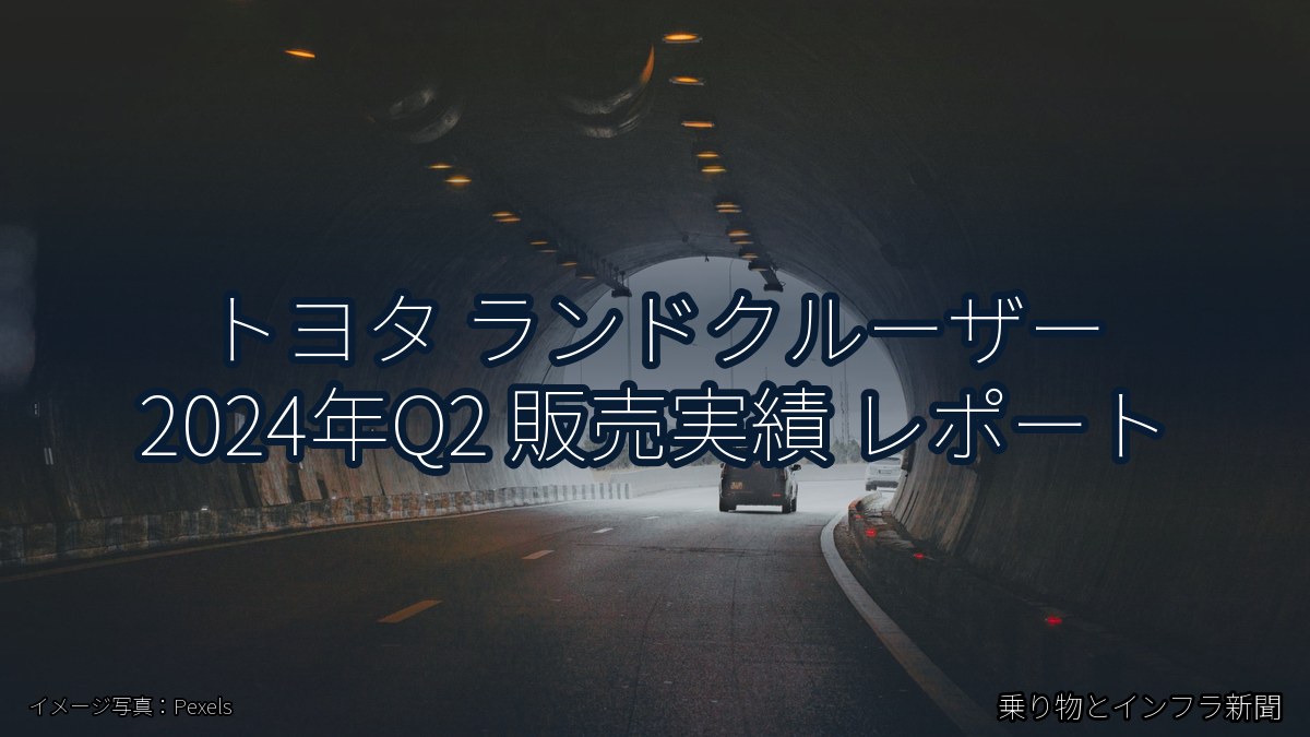 トヨタ ランドクルーザー 2024年Q2 販売実績 レポート（乗り物とインフラ新聞）
