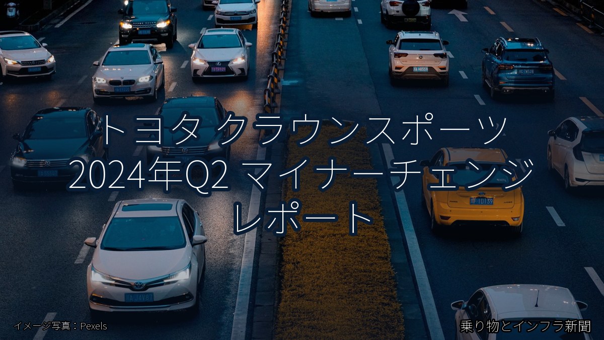 トヨタ クラウンスポーツ 2024年Q2 マイナーチェンジ レポート（乗り物とインフラ新聞）