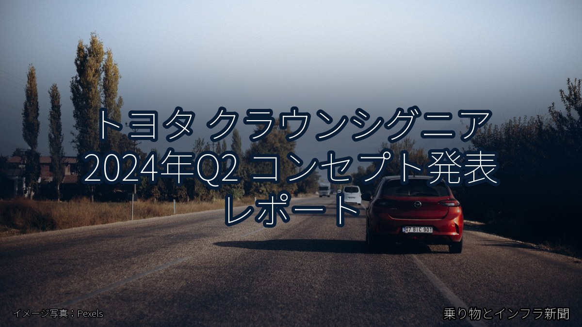 トヨタ クラウンシグニア 2024年Q2 コンセプト発表 レポート（乗り物とインフラ新聞）