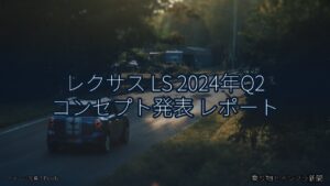 レクサス LS 2024年Q2 コンセプト発表 レポート（乗り物とインフラ新聞）