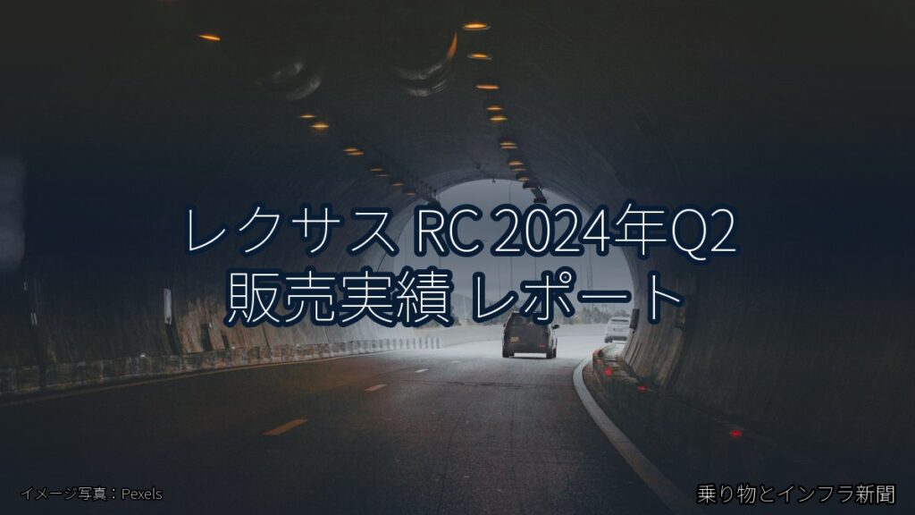 レクサス RC 2024年Q2 販売実績 レポート（乗り物とインフラ新聞）