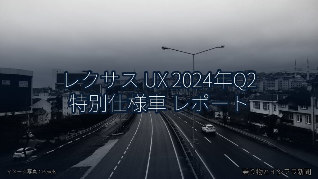 レクサス UX 2024年Q2 特別仕様車 レポート（乗り物とインフラ新聞）