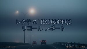 レクサス LBX 2024年Q2 リコール レポート（乗り物とインフラ新聞）