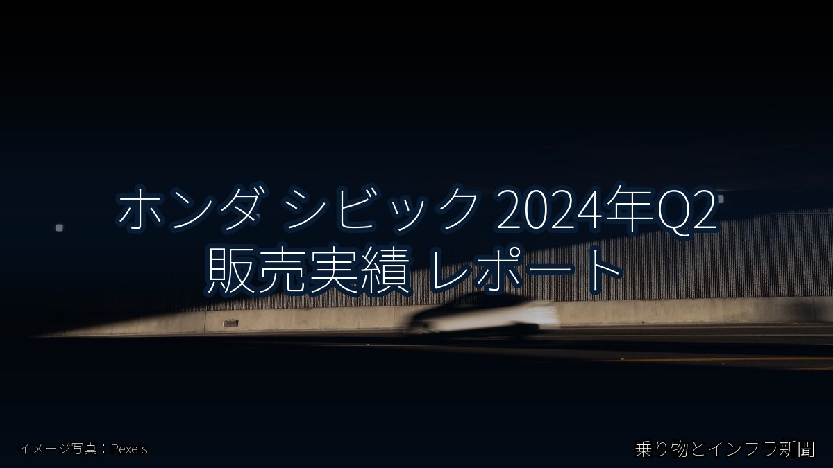 ホンダ シビック 2024年Q2 販売実績 レポート（乗り物とインフラ新聞）