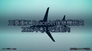 三菱重工 SpaceJet後継機研究 2026年Q3 受注動向（乗り物とインフラ新聞）