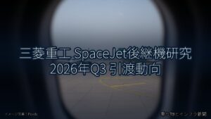 三菱重工 SpaceJet後継機研究 2026年Q3 引渡動向（乗り物とインフラ新聞）