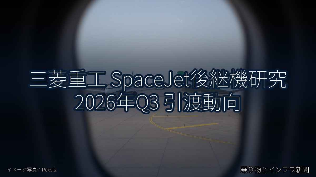 三菱重工 SpaceJet後継機研究 2026年Q3 引渡動向（乗り物とインフラ新聞）