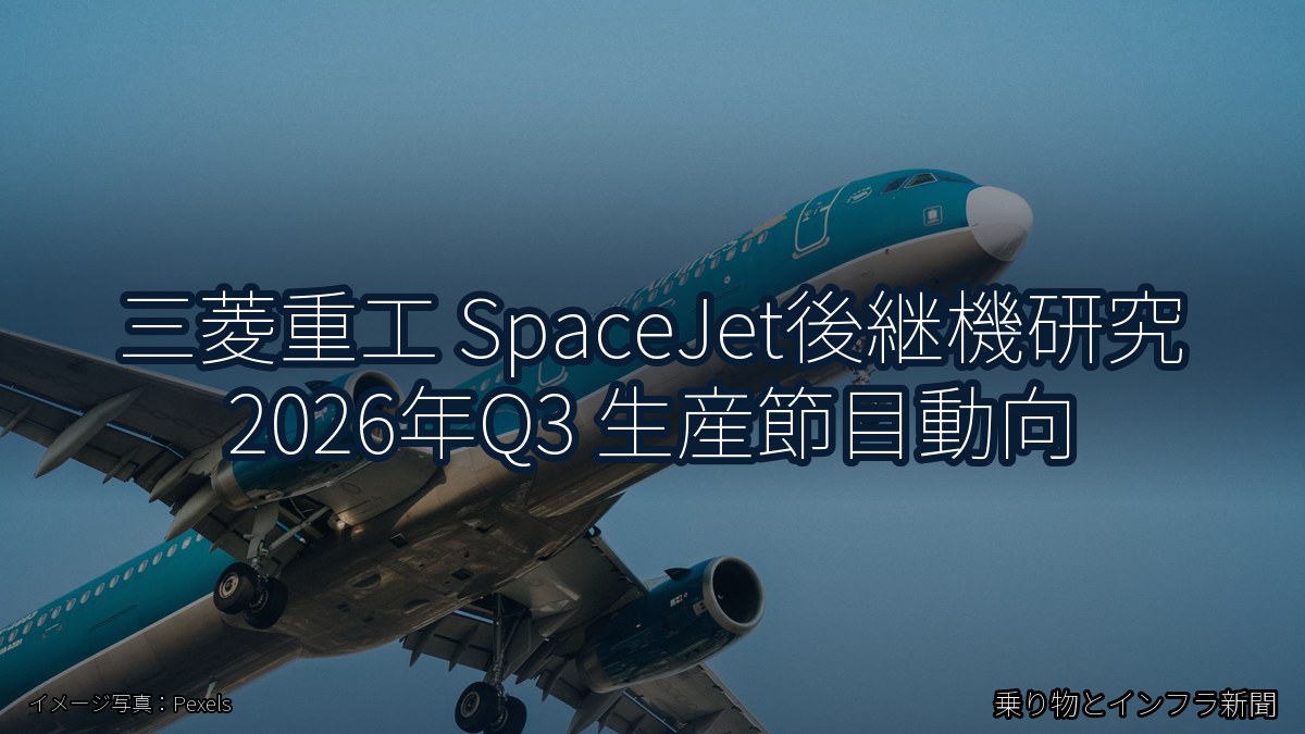 三菱重工 SpaceJet後継機研究 2026年Q3 生産節目動向（乗り物とインフラ新聞）