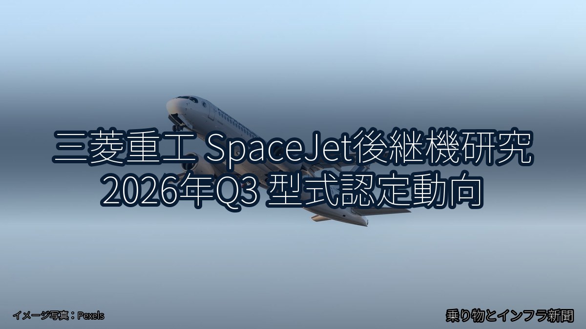 三菱重工 SpaceJet後継機研究 2026年Q3 型式認定動向（乗り物とインフラ新聞）