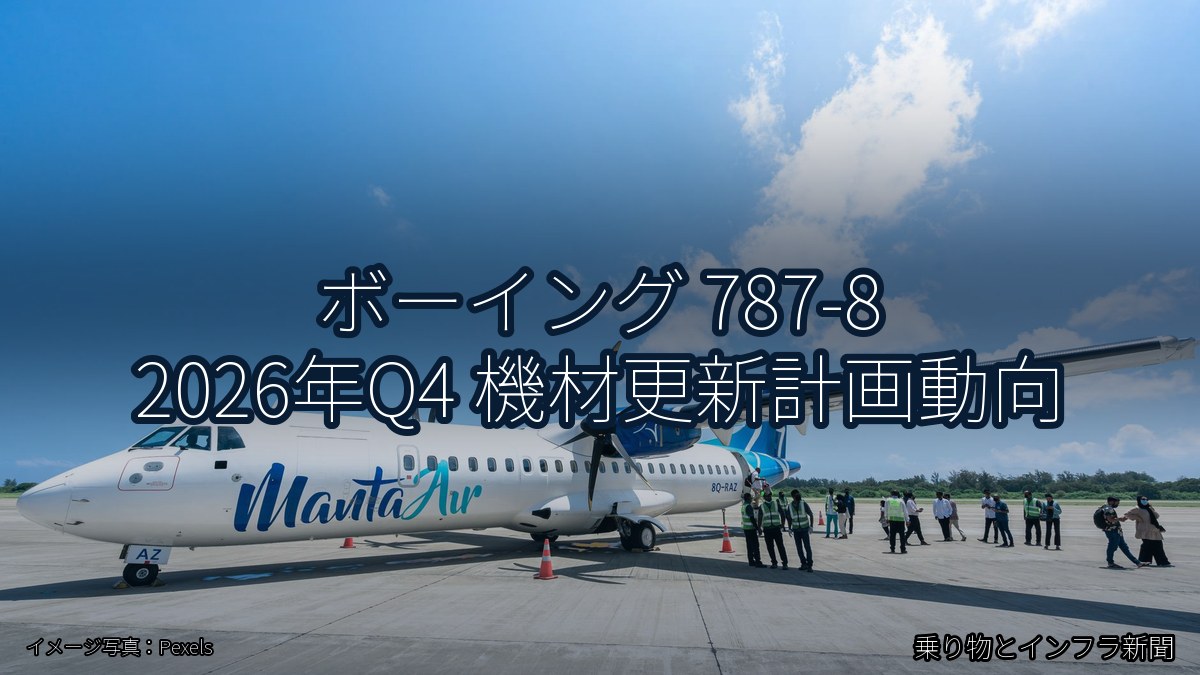 ボーイング 787-8 2026年Q4 機材更新計画動向（乗り物とインフラ新聞）