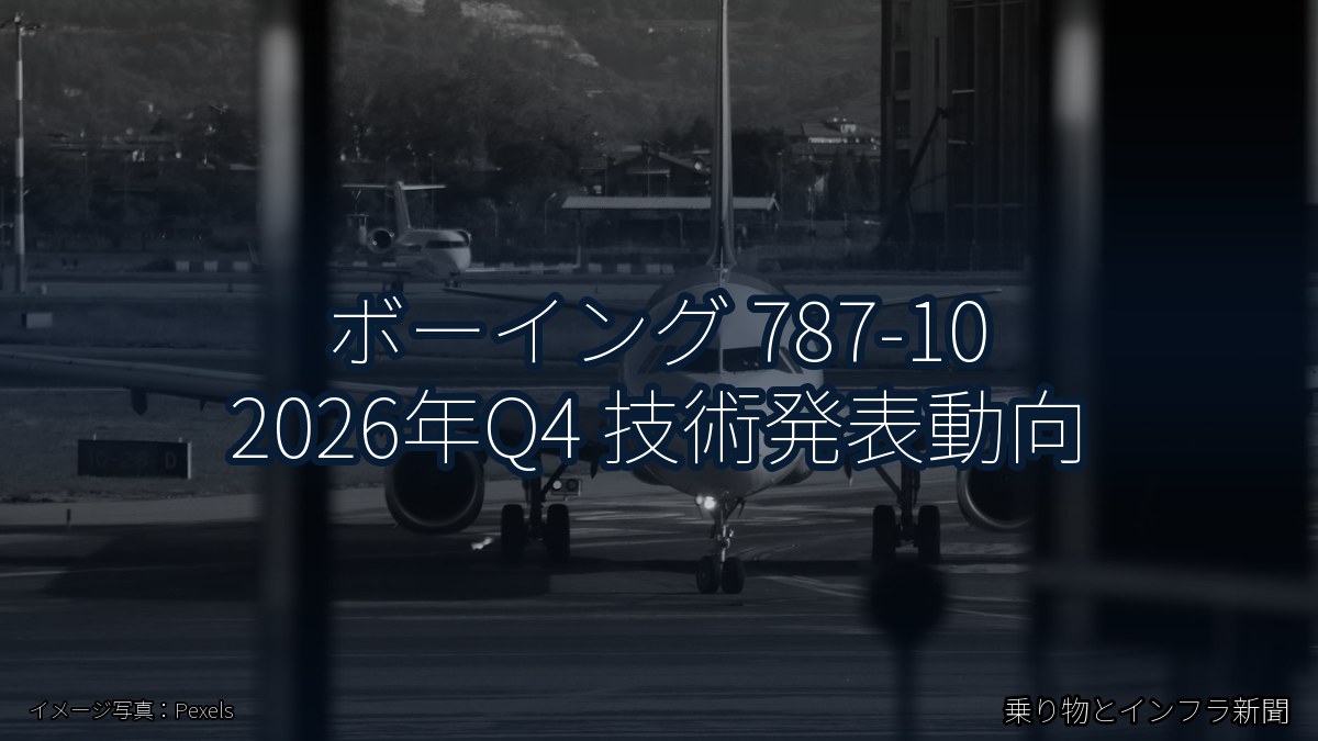 ボーイング 787-10 2026年Q4 技術発表動向（乗り物とインフラ新聞）