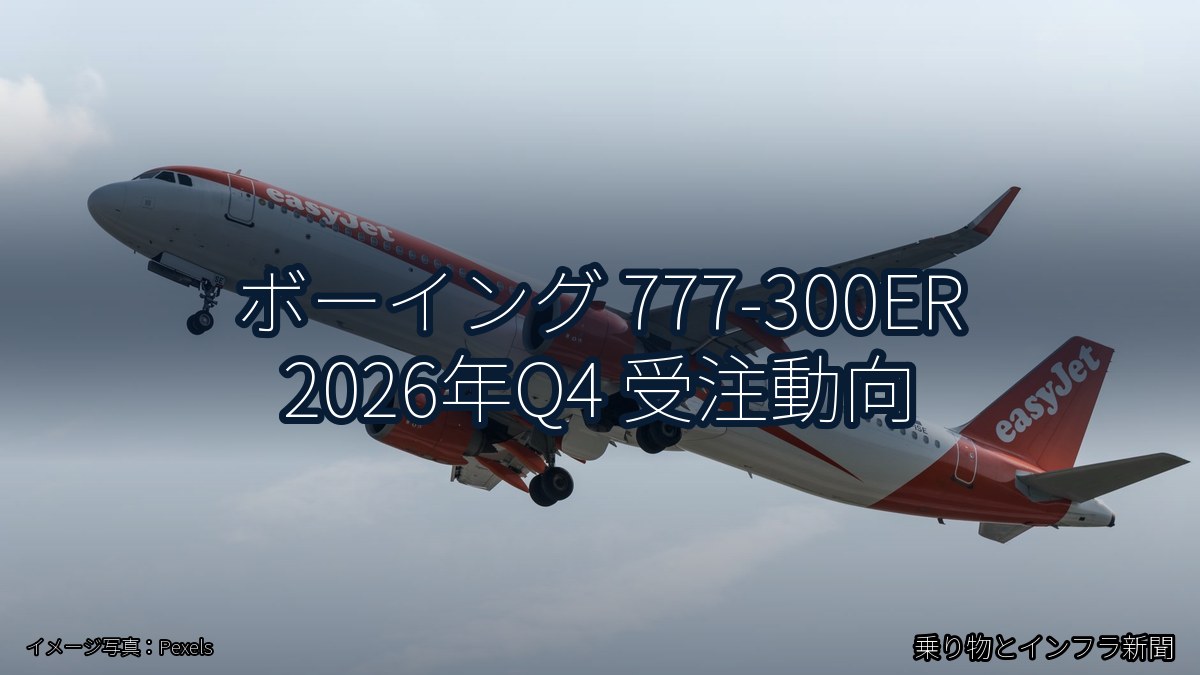 ボーイング 777-300ER 2026年Q4 受注動向（乗り物とインフラ新聞）