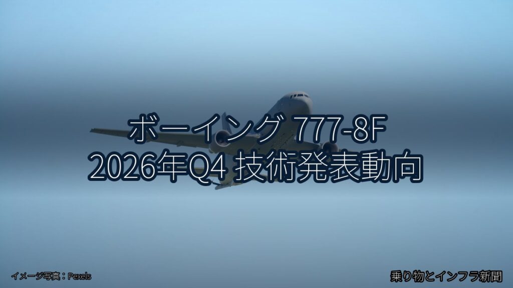 ボーイング 777-8F 2026年Q4 技術発表動向（乗り物とインフラ新聞）