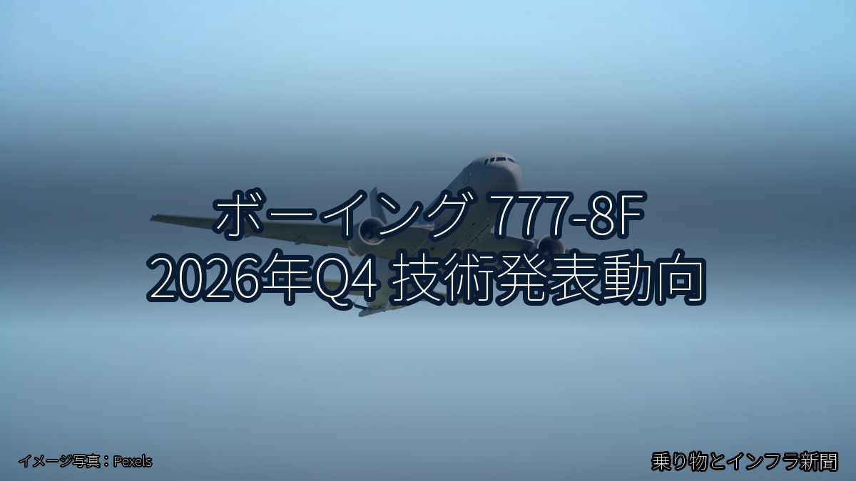 ボーイング 777-8F 2026年Q4 技術発表動向(乗り物とインフラ新聞)