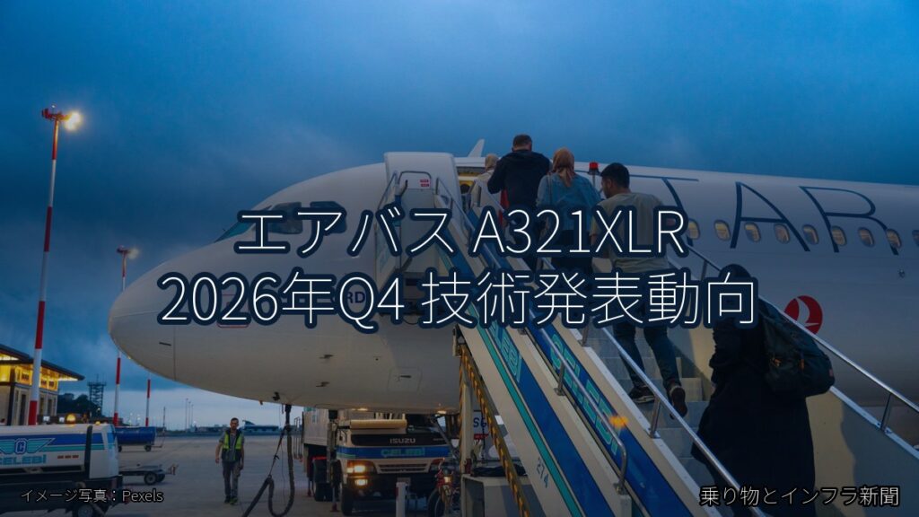 エアバス A321XLR 2026年Q4 技術発表動向（乗り物とインフラ新聞）