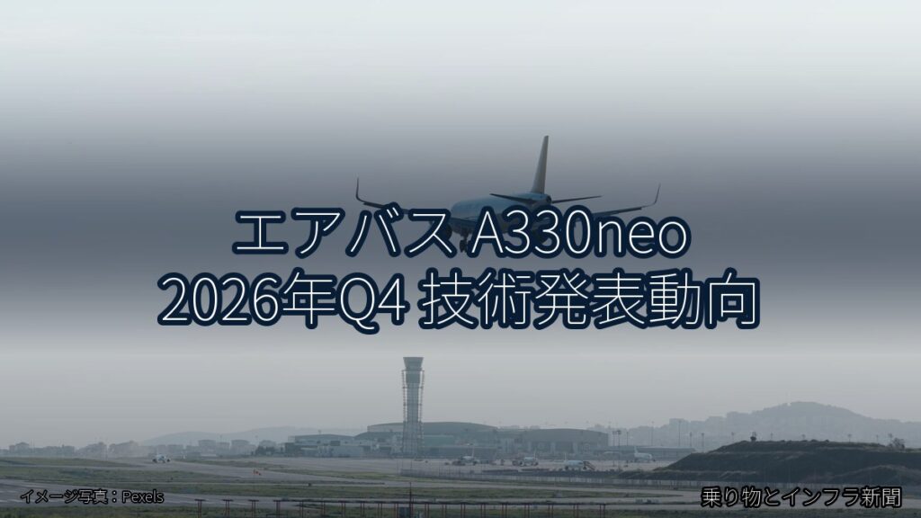 エアバス A330neo 2026年Q4 技術発表動向（乗り物とインフラ新聞）