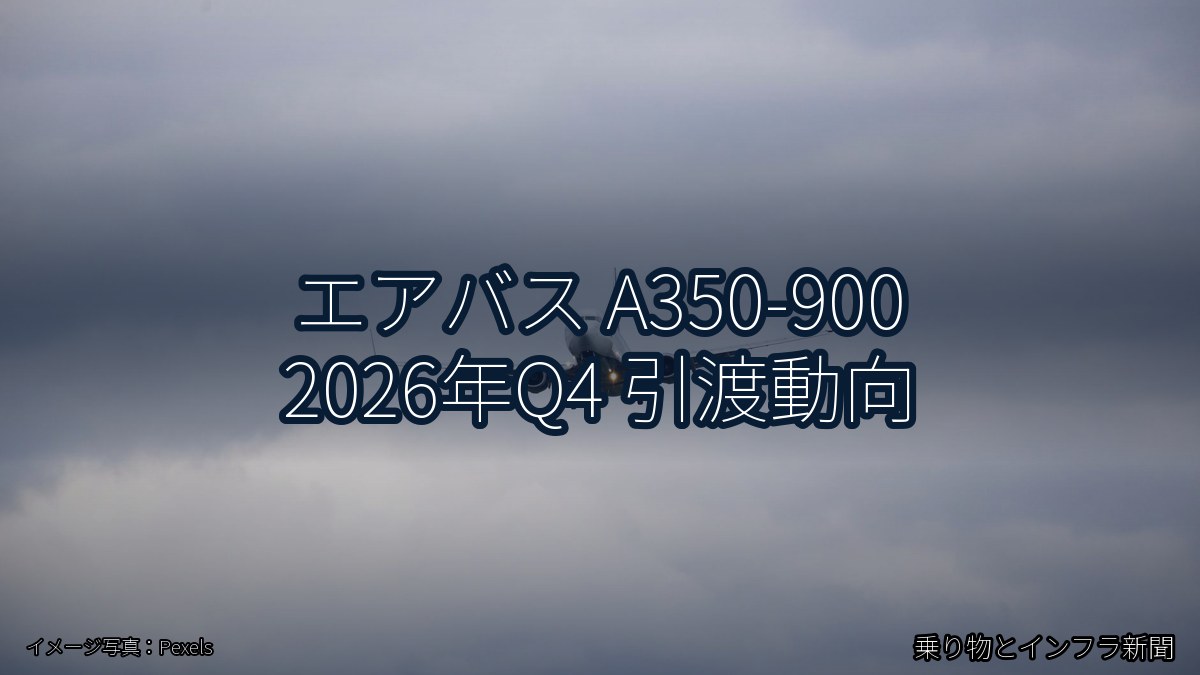 エアバス A350-900 2026年Q4 引渡動向（乗り物とインフラ新聞）