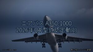 エアバス A350-1000 2026年Q4 型式認定動向（乗り物とインフラ新聞）