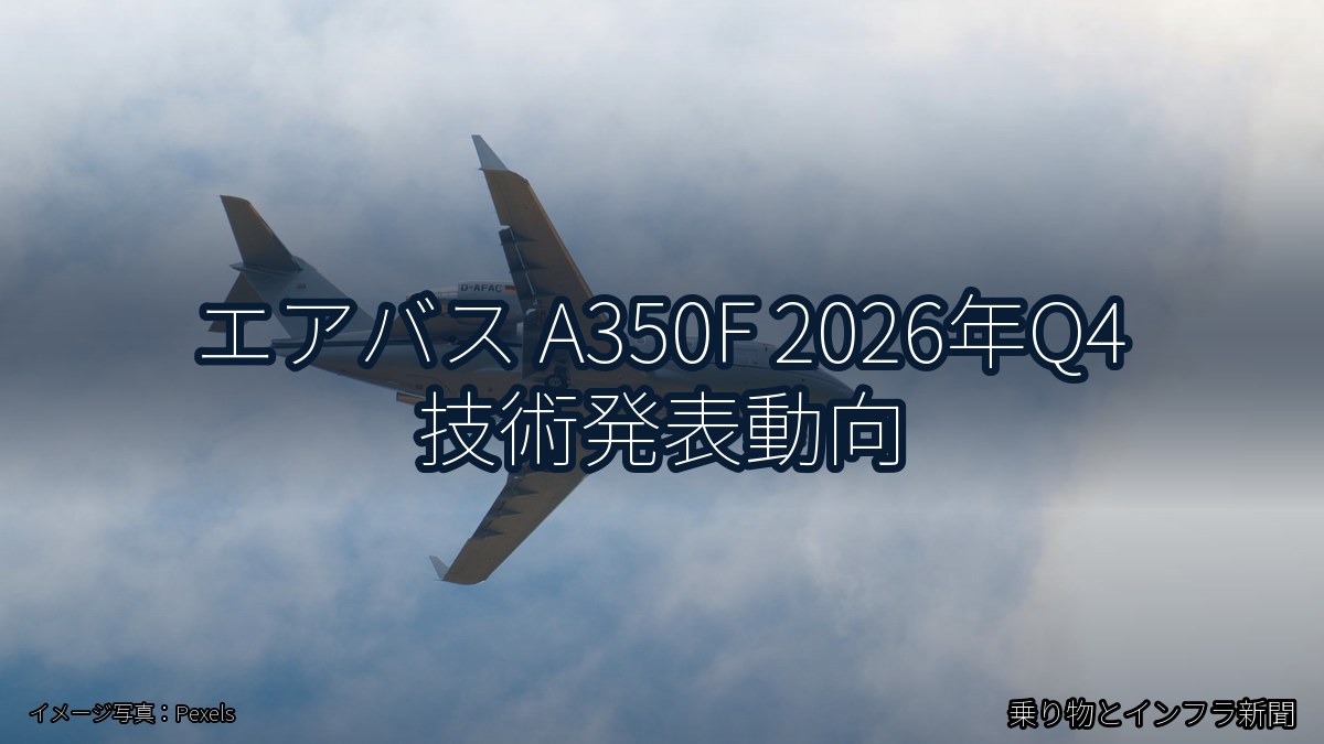 エアバス A350F 2026年Q4 技術発表動向（乗り物とインフラ新聞）