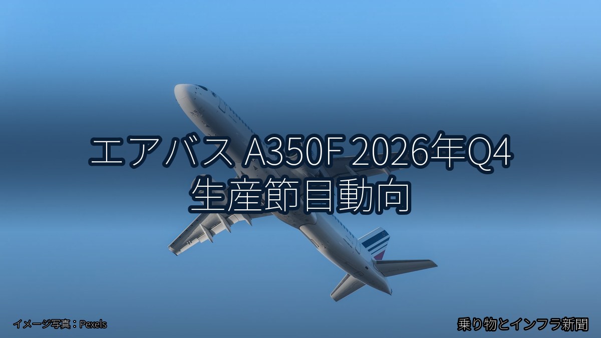 エアバス A350F 2026年Q4 生産節目動向（乗り物とインフラ新聞）