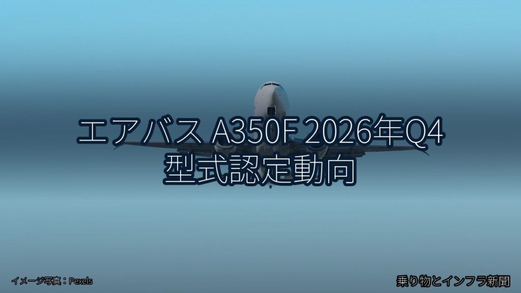 エアバス A350F 2026年Q4 型式認定動向（乗り物とインフラ新聞）