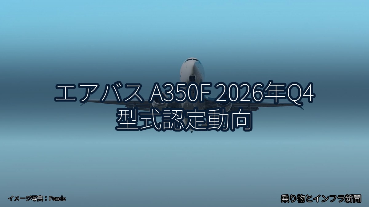 エアバス A350F 2026年Q4 型式認定動向（乗り物とインフラ新聞）