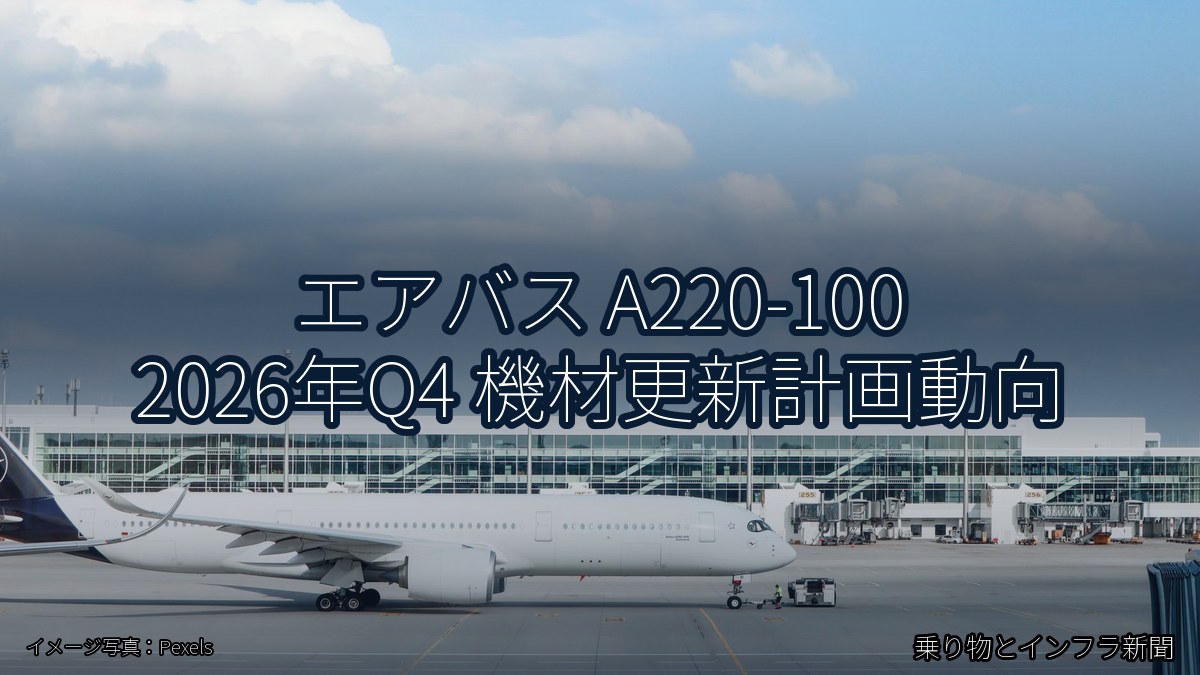 エアバス A220-100 2026年Q4 機材更新計画動向（乗り物とインフラ新聞）