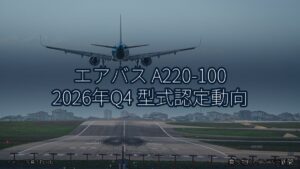 エアバス A220-100 2026年Q4 型式認定動向（乗り物とインフラ新聞）