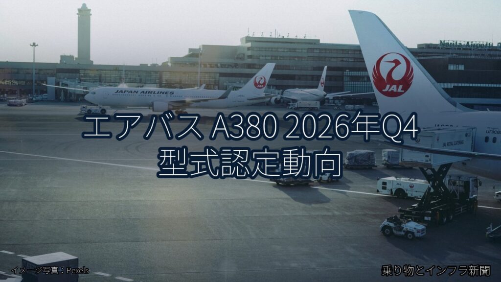 エアバス A380 2026年Q4 型式認定動向（乗り物とインフラ新聞）