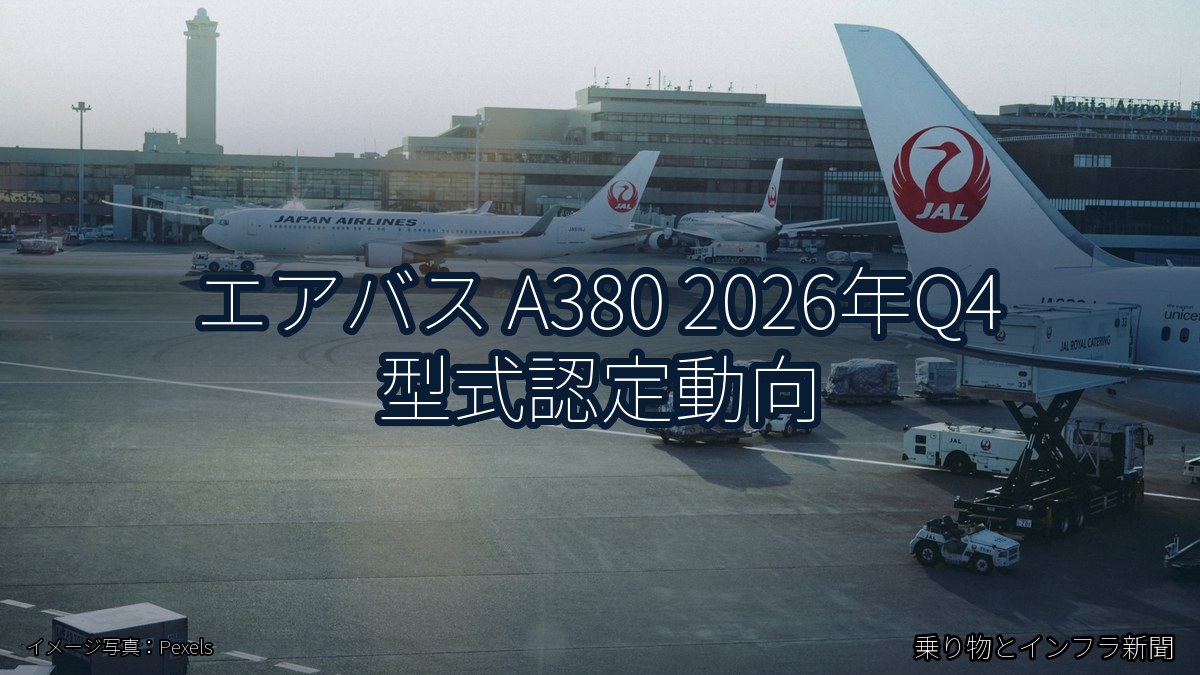 エアバス A380 2026年Q4 型式認定動向（乗り物とインフラ新聞）