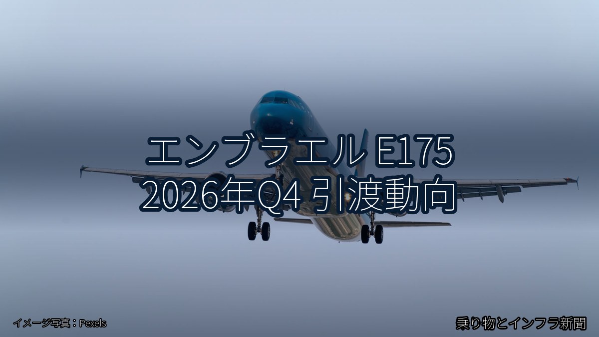 エンブラエル E175 2026年Q4 引渡動向（乗り物とインフラ新聞）
