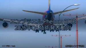 エンブラエル Phenom 300E 2026年Q4 技術発表動向（乗り物とインフラ新聞）