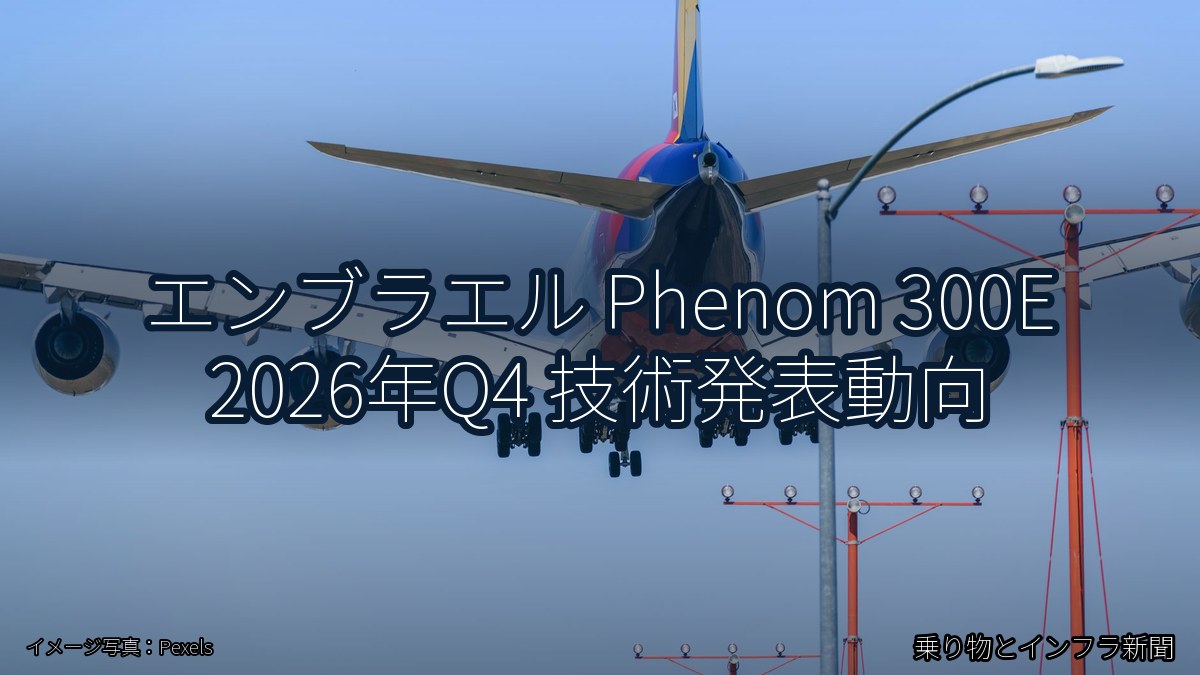 エンブラエル Phenom 300E 2026年Q4 技術発表動向（乗り物とインフラ新聞）