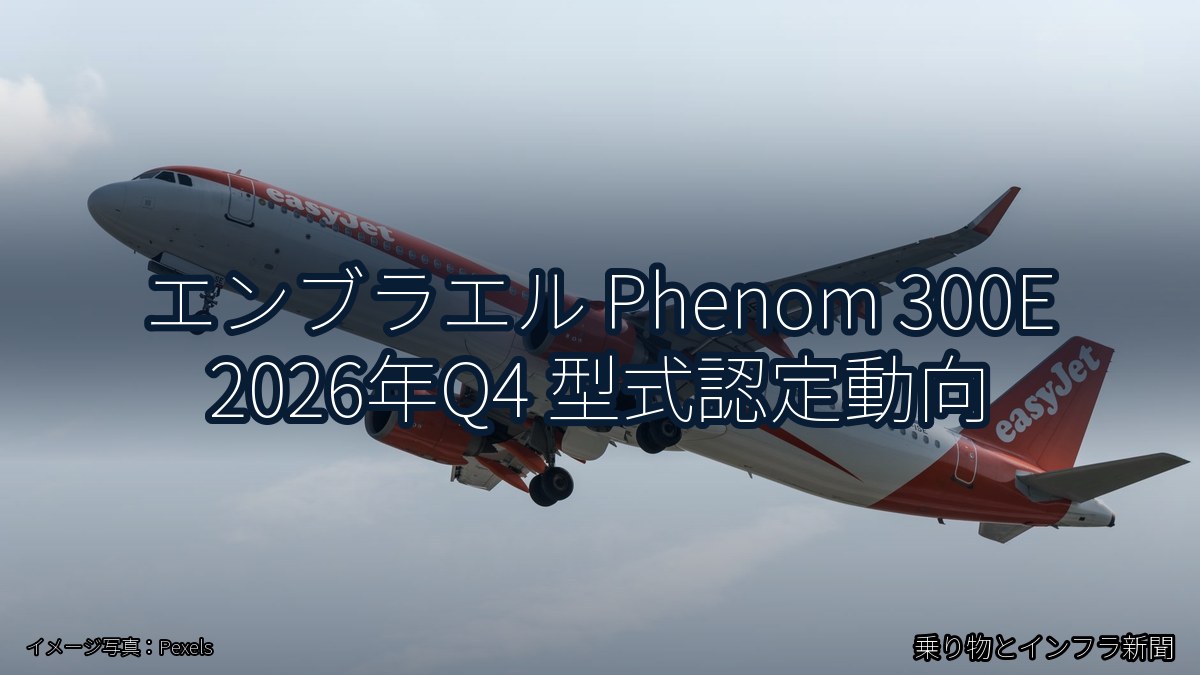 エンブラエル Phenom 300E 2026年Q4 型式認定動向（乗り物とインフラ新聞）