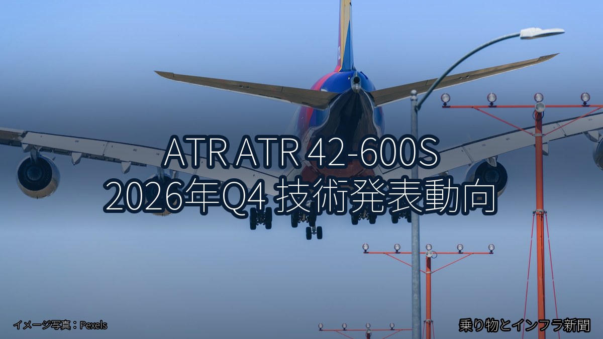 ATR ATR 42-600S 2026年Q4 技術発表動向（乗り物とインフラ新聞）