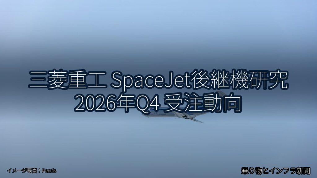 三菱重工 SpaceJet後継機研究 2026年Q4 受注動向（乗り物とインフラ新聞）