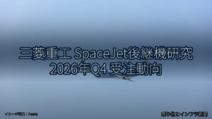 三菱重工 SpaceJet後継機研究 2026年Q4 受注動向（乗り物とインフラ新聞）