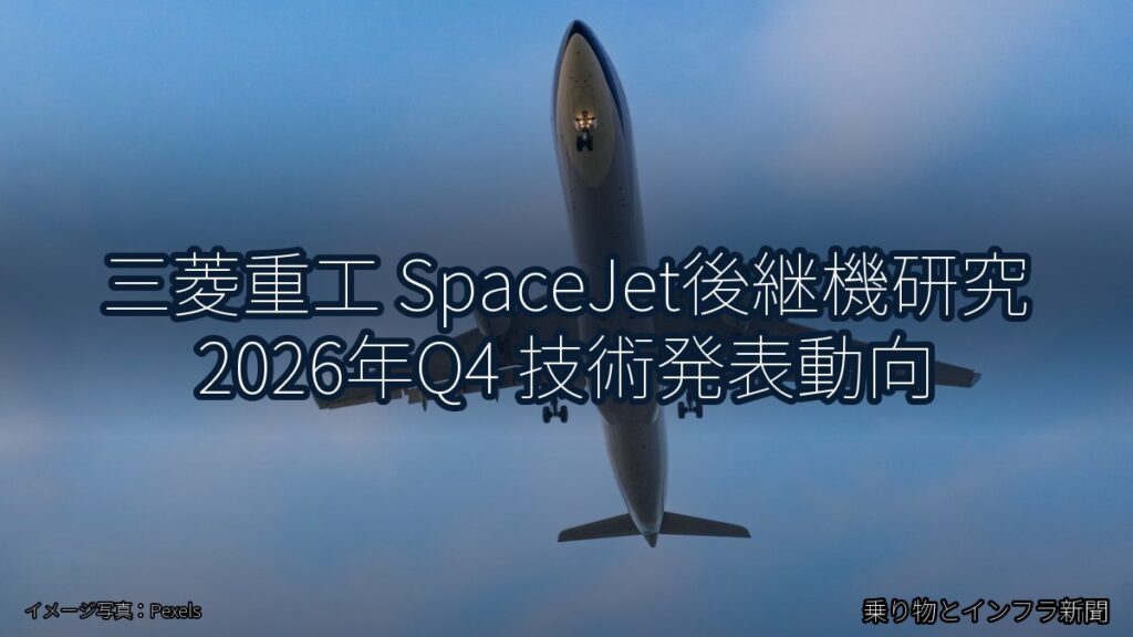 三菱重工 SpaceJet後継機研究 2026年Q4 技術発表動向（乗り物とインフラ新聞）