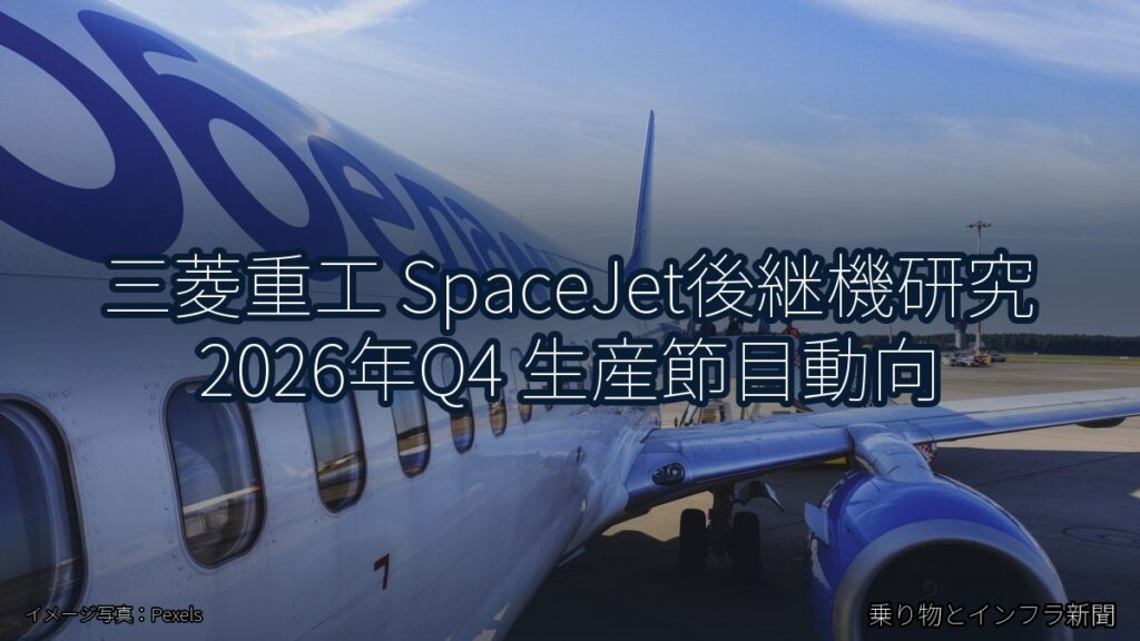 三菱重工 SpaceJet後継機研究 2026年Q4 生産節目動向（乗り物とインフラ新聞）