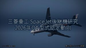 三菱重工 SpaceJet後継機研究 2026年Q4 型式認定動向（乗り物とインフラ新聞）