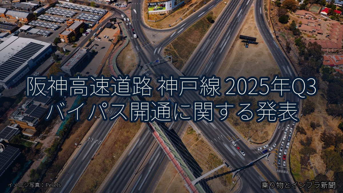 阪神高速道路 神戸線 2025年Q3 バイパス開通に関する発表（乗り物とインフラ新聞）