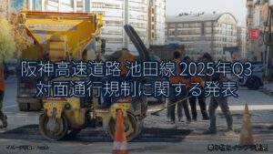 阪神高速道路 池田線 2025年Q3 対面通行規制に関する発表（乗り物とインフラ新聞）