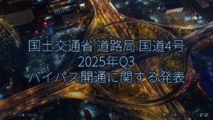 国土交通省 道路局 国道4号 2025年Q3 バイパス開通に関する発表（乗り物とインフラ新聞）