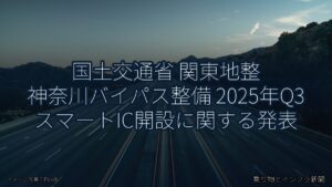 国土交通省 関東地整 神奈川バイパス整備 2025年Q3 スマートIC開設に関する発表（乗り物とインフラ新聞）