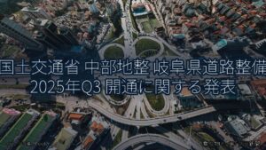 国土交通省 中部地整 岐阜県道路整備 2025年Q3 開通に関する発表（乗り物とインフラ新聞）