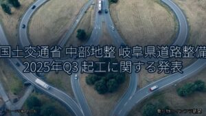 国土交通省 中部地整 岐阜県道路整備 2025年Q3 起工に関する発表（乗り物とインフラ新聞）